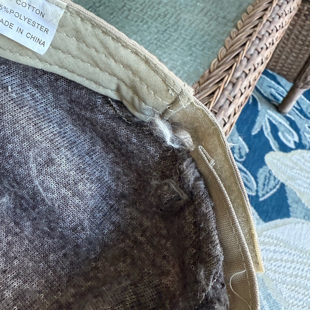 Beige and Brown Woven Furry Head Hat - Picture 2 of 5